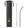 Paille Réutilisable Personnalisé En Acier Inoxydable Avec Logo COCKTAIL Paille Réutilisable Personnalisé En Acier Inoxydable Avec Logo COCKTAIL