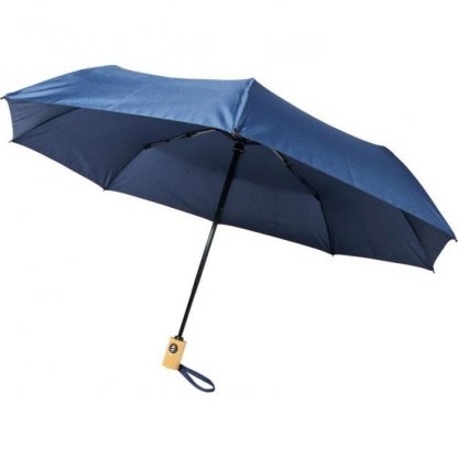 Parapluie Personnalisable En Bouteilles Plastiques Recyclées Bleu BO