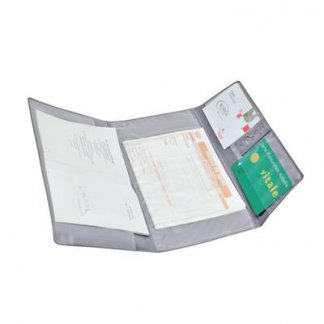 Pochette santé 4 poches avec caducée préformé publicitaire en PVC - Ouvert