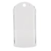Porte Clés à Glissière Publicitaire En Plastique ABS Et PMMA Blanc Porte Clés à Glissière Publicitaire En Plastique ABS Et PMMA Blanc