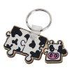 Porte Clés Publicitaire à Votre Forme En Bois Aggloméré Vache Porte Clés Publicitaire à Votre Forme En Bois Aggloméré Vache