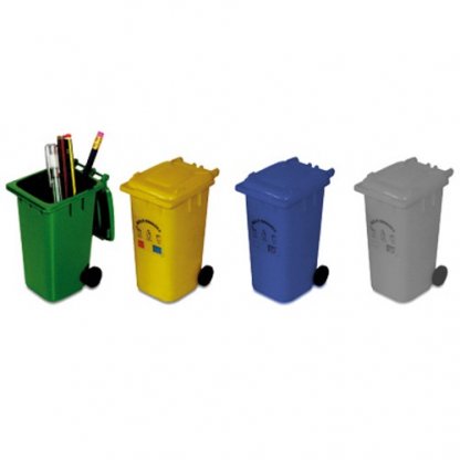 Pot à Crayons Publicitaire En Plastique Recyclé Toutes Couleurs POUBELLE