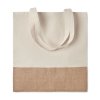Sac Shopping Personnalisable En Coton Et Toile De Jute 160g 38x41cm Plat INDIA TOTE Sac Shopping Personnalisable En Coton Et Toile De Jute 160g 38x41cm Plat INDIA TOTE