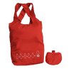 Sac Shopping Pliable Personnalisé En Bouteilles Plastiques Recyclées Rouge INZE POCKET