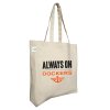 Sac Shopping Publicitaire Avec Soufflet En Coton Biologique 160g 38x42x10cm Avec Logo BANDA
