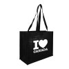 Sac Shopping Publicitaire En Toile De Jute Noir TAUNTON Sac Shopping Publicitaire En Toile De Jute Noir TAUNTON