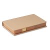 Set Mémos Avec Calendrier Dans Bloc En Carton Naturel Personnalisable Fermé MEMOCALENDAR Set Mémos Avec Calendrier Dans Bloc En Carton Naturel Personnalisable Fermé MEMOCALENDAR