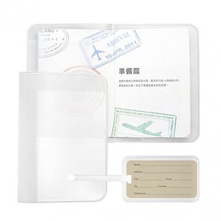 Set porte-passeport et porte-étiquette publicitaire en EVA - EVANITY