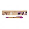 Set Stylo Et Règle à Votre Forme En Bambou 20cm BAMBOU KIT