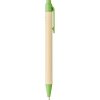 Stylo Bille Promotionnel En Carton Recyclé Et Bioplastique Vert BERK Stylo Bille Promotionnel En Carton Recyclé Et Bioplastique Vert BERK