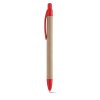 Stylo Bille Publicitaire En Papier Kraft Rouge REMI Stylo Bille Publicitaire En Papier Kraft Rouge REMI