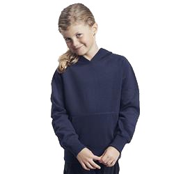 Sweatshirt Enfant Publicitaire à Capuche En Coton Biologique Bleu Marine HOODIE KIDS