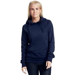 Sweatshirt Femme Publicitaire à Capuche En Coton Biologique Bleu Marine HOODIE LADIES