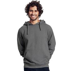 Sweatshirt Publicitaire Homme à Capuche En Coton Biologique Gris Anthracite HOODIE MEN