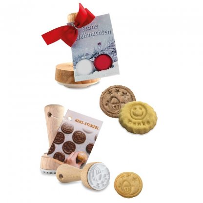 Tampon Promotionnel Pour Biscuits En Bois Et Caoutchouc