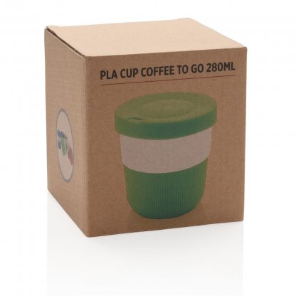 Tasse à Café Avec Couvercle En PLA Promotionnelle 280ml Boite COFFEE TO GO