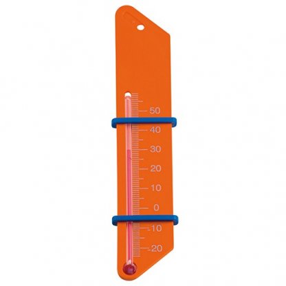 Thermomètre Publicitaire Avec Bagues En Plastique ABS Orange