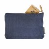 Trousse De Voyage Ou Cosmétique Promotionnelle En Jute Lavée Bleu ANYDAYS