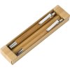 Parure Stylet / Stylo + Porte Mines Promotionnel En Bambou BAMBOOSET