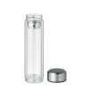 Bouteille Avec Infuseur à Thé Et Thermomètre En Verre 390ml POLE GLASS Ouvert