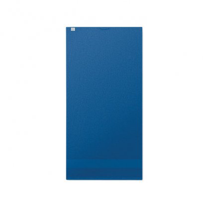 Serviette En Coton Biologique 100x50mm TERRY Bleu à Plat