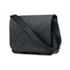 Sac Messager En Feutre PET Recyclé 36x27x8cm BAGLO Gris Anthracite