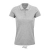 Polo Femme En Coton Biologique 170g PLANET WOMEN Gris Chiné Polo Femme En Coton Biologique 170g PLANET WOMEN Gris Chiné