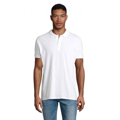 Polo Homme En Coton Bio 170g PLANET MEN Blanc