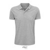 Polo Homme En Coton Biologique 170g PLANET MEN Gris Chiné