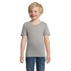 T Shirt Enfant En Coton Bio 175g PIONEER KIDS Gris Chiné De Face T Shirt Enfant En Coton Bio 175g PIONEER KIDS Gris Chiné De Face