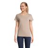 T Shirt Femme En Coton Bio 150g CRUSADER WOMEN T Shirt Naturel Porté De Face