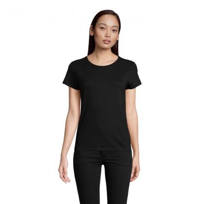 T Shirt Femme En Coton Bio 175g PIONEER WOMEN Noir Photo Principale