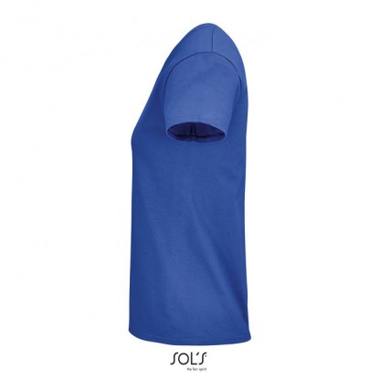 T Shirt Femme En Coton Biologique 150g CRUSADER WOMEN Bleu Côté