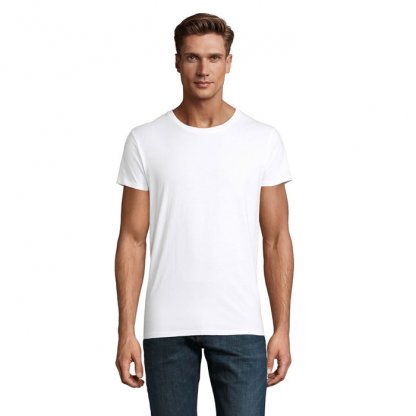 T Shirt Homme En Coton Bio 150g CRUSADER MEN T Shirt Blanc De Face