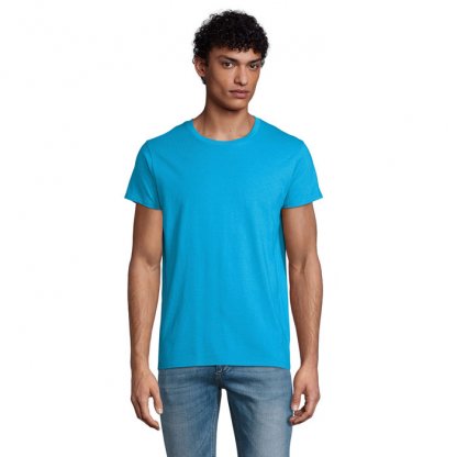 T Shirt Homme En Coton Bio 150g CRUSADER MEN T Shirt Bleu Ciel De Face
