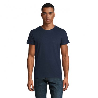 T Shirt Homme En Coton Bio 150g CRUSADER MEN T Shirt Bleu Marine De Face
