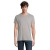 T Shirt Homme En Coton Bio 150g CRUSADER MEN T Shirt Gris Chiné De Face