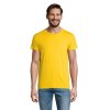 T Shirt Homme En Coton Bio 150g CRUSADER MEN T Shirt Jaune De Face