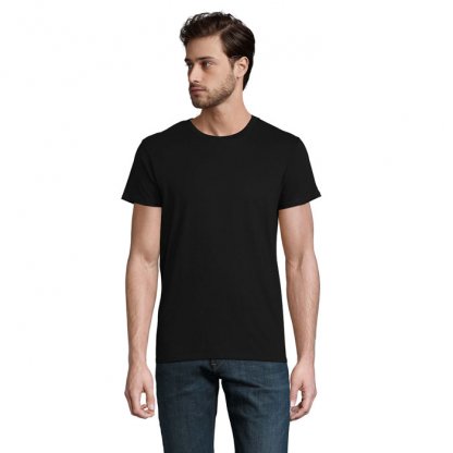 T Shirt Homme En Coton Bio 150g CRUSADER MEN T Shirt Noir De Face