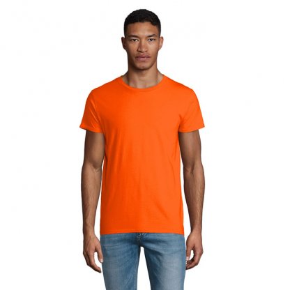 T Shirt Homme En Coton Bio 150g CRUSADER MEN T Shirt Orange De Face