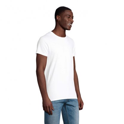 T Shirt Homme En Coton Bio 175g PIONEER MEN Blanc De Côté
