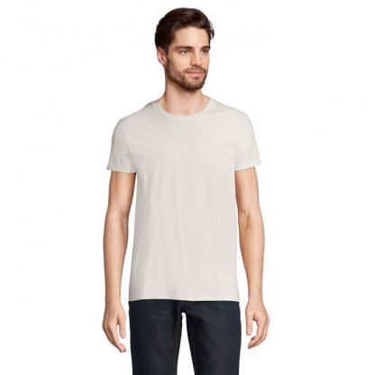 T Shirt Homme En Coton Bio 175g PIONEER MEN écru De Face