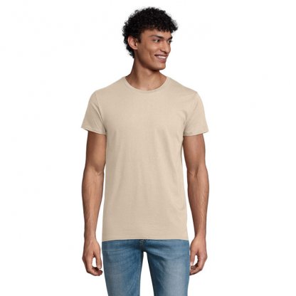 T Shirt Homme En Coton Bio 175g PIONEER MEN Naturel De Face
