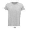 T Shirt Homme En Coton Biologique 150g CRUSADER MEN Gris Chiné