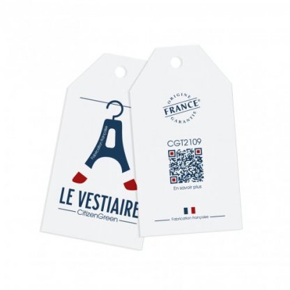 T Shirt Mixte Coton Biologique 160g ACHILLE Etiquette