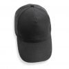 Casquette En Coton Recyclé 5 Pans 280g IMPACT Noir Dessus