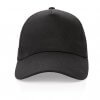Casquette En Coton Recyclé 5 Pans 280g IMPACT Noir Face