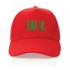Casquette En Coton Recyclé 5 Pans 280g IMPACT Rouge Avec Marquage