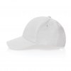 Casquette En Coton Recyclé 6 Pans 190g IMPACT Blanc Côté