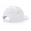 Casquette En Coton Recyclé 6 Pans 190g IMPACT Blanc Profil